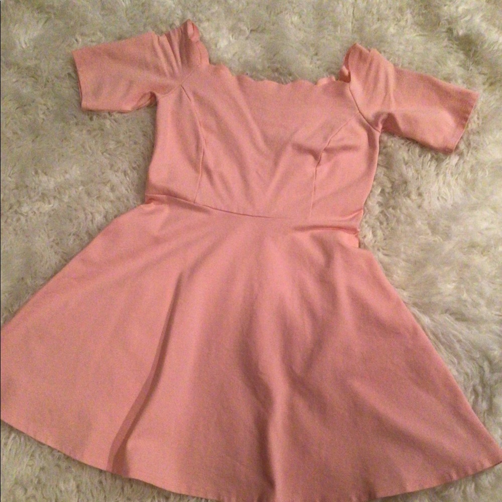3/$15 peach off shoulder dress